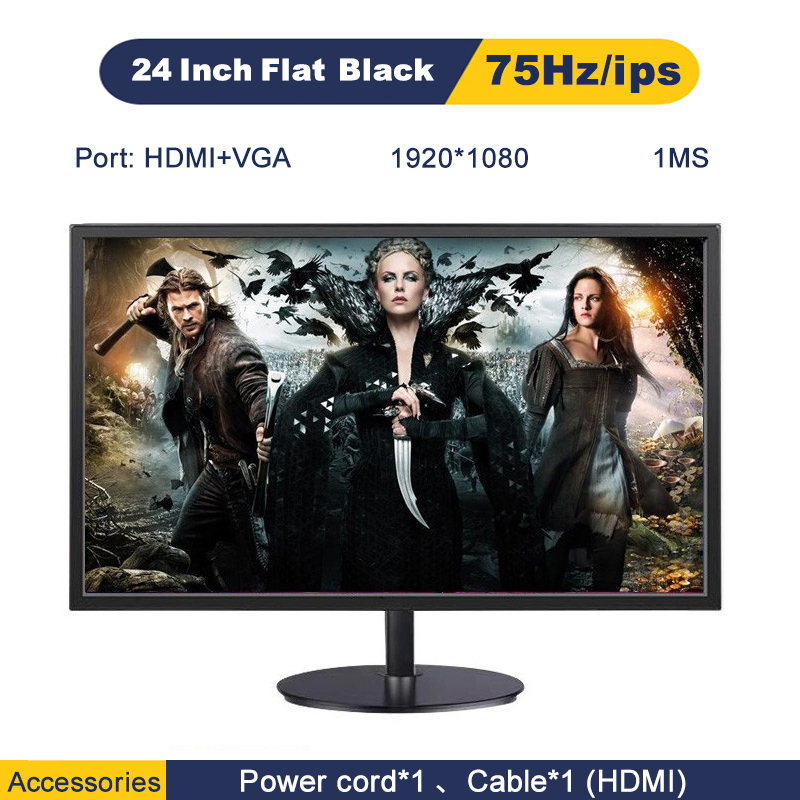 Expose Monitor 24 inch curved 75Hz/165Hz desktop ips computer monitors ...