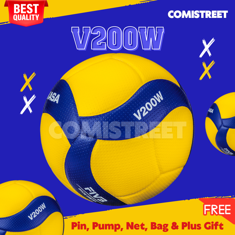 MIKASA V200W Official Volleyball Ball Size 5 Competition Soft Training