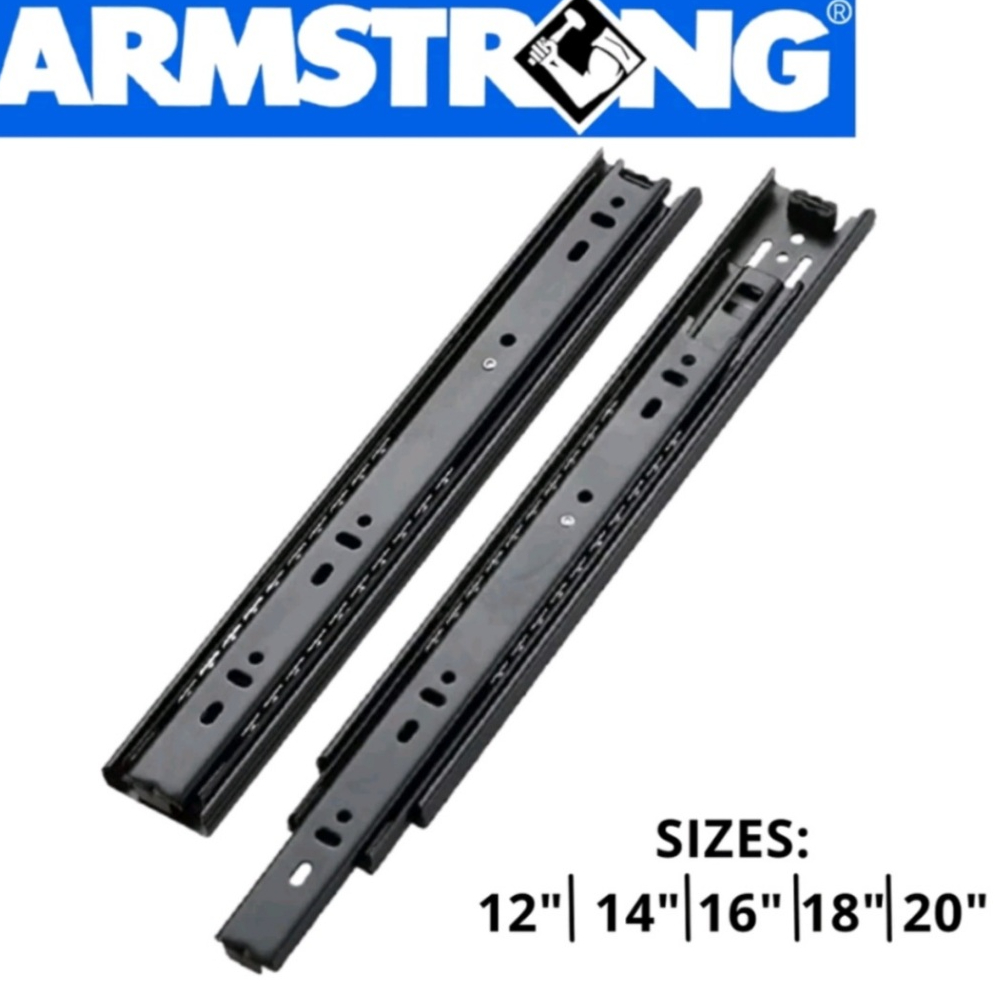 ARMSTRONG DRAWER GUIDE (2PCS) FULL EXTENSION BALL BEARING HEAVY DUTY ...