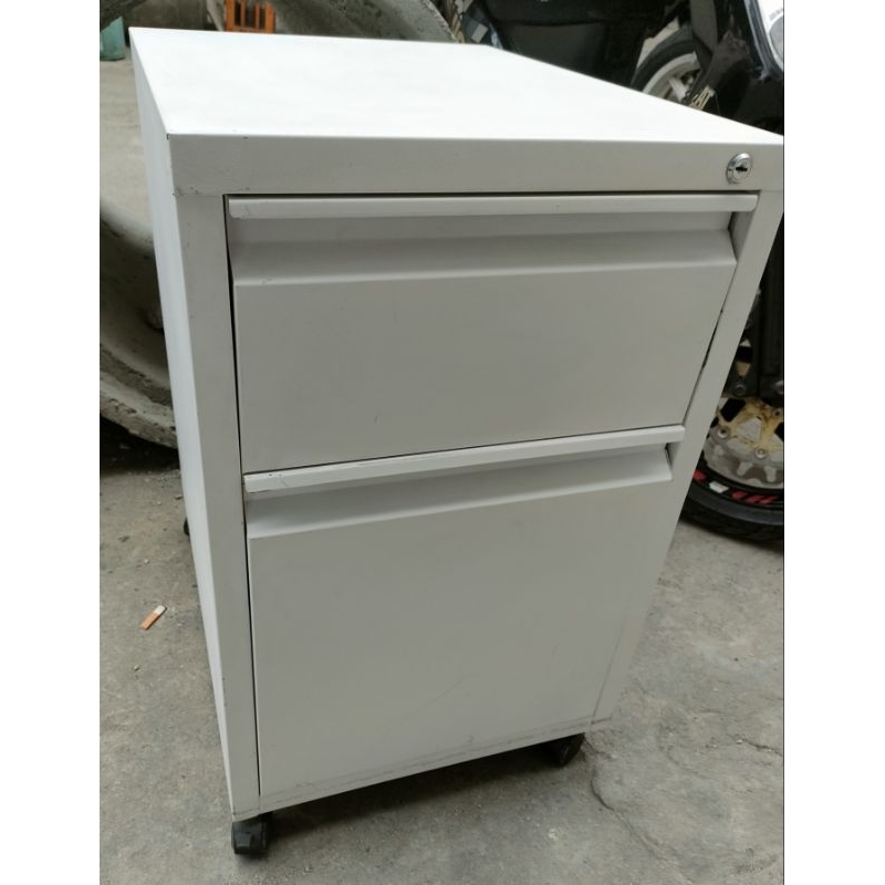 pedestal cabinet 2ndhand pure steel w key | Shopee Philippines