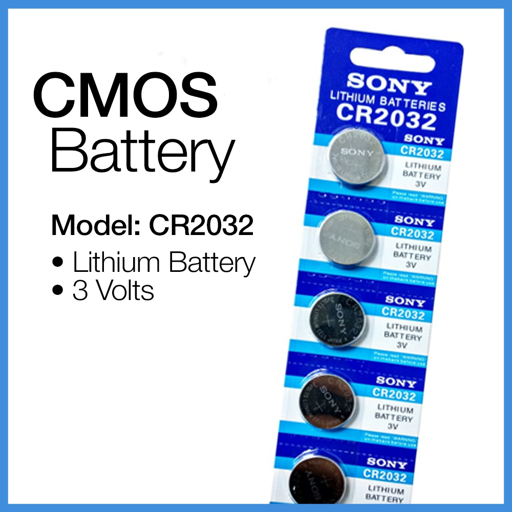 CMOS Battery CR2032 - SONY Lithium Batteries / 3 Volts | Shopee Philippines