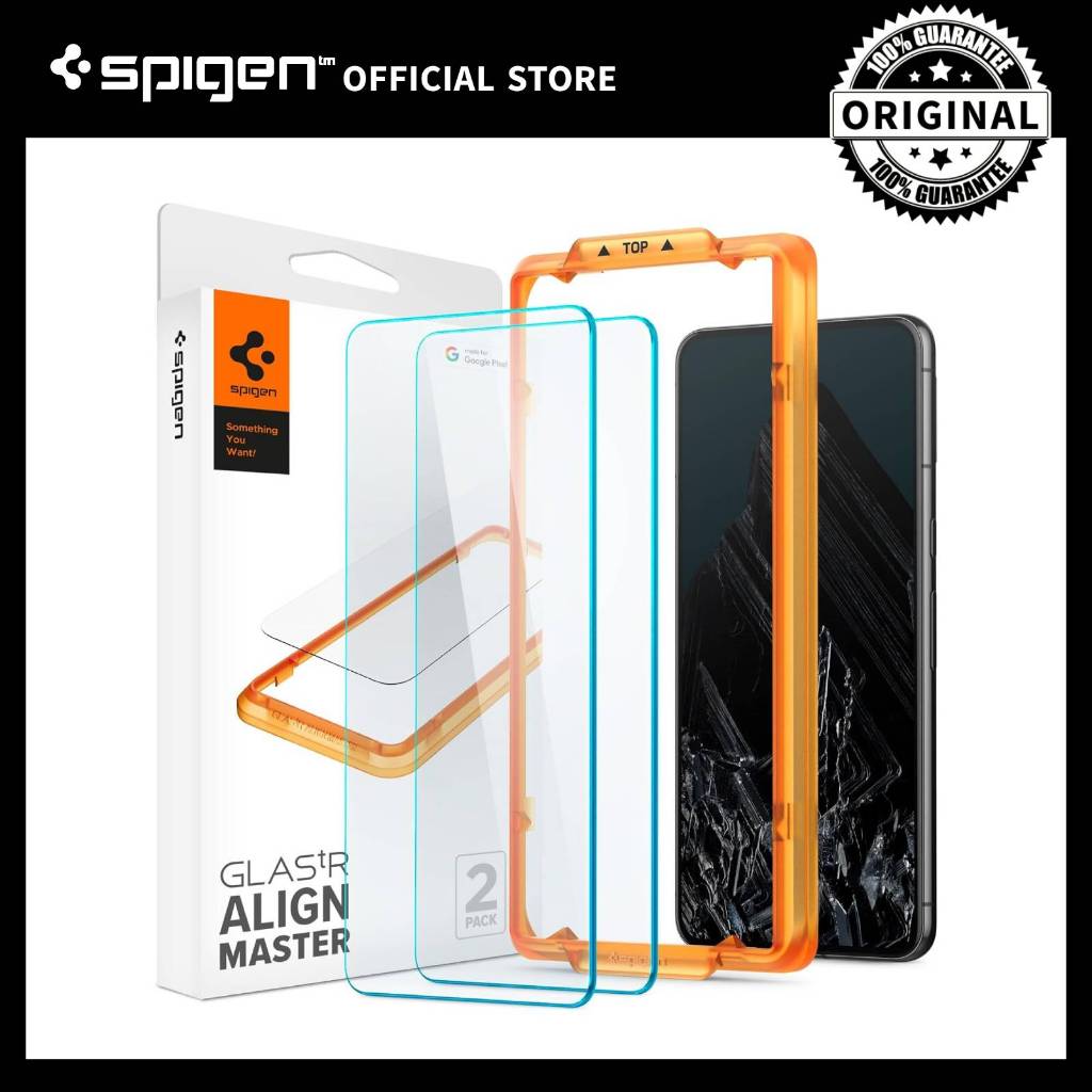 Spigen Pixel 8 Pro GlasTR AlignMaster Tempered Glass Screen Protector ...