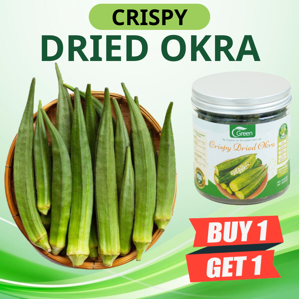 Crispy Dried Okra Original Dried Okra Chips Rich In Nutrients, Suitable
