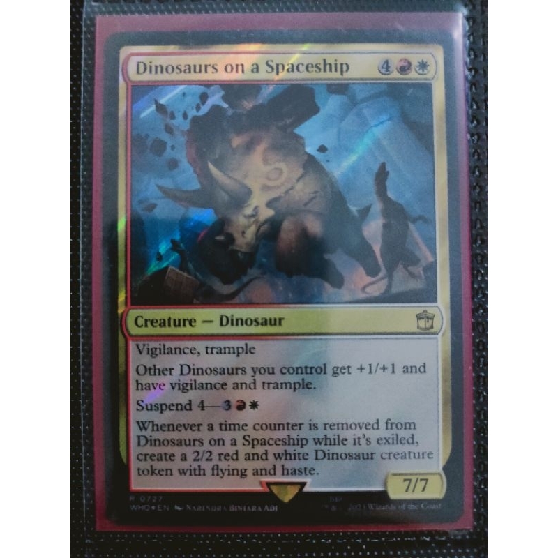 MTG - Dinosaurs on a Spaceship - FOIL / SURGE FOIL - WHO | Shopee ...