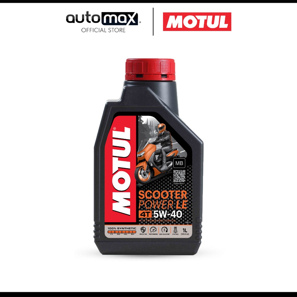 Motul Scooter Power Le 4t 5w40 100 Fully Synthetic Engine Oil 1