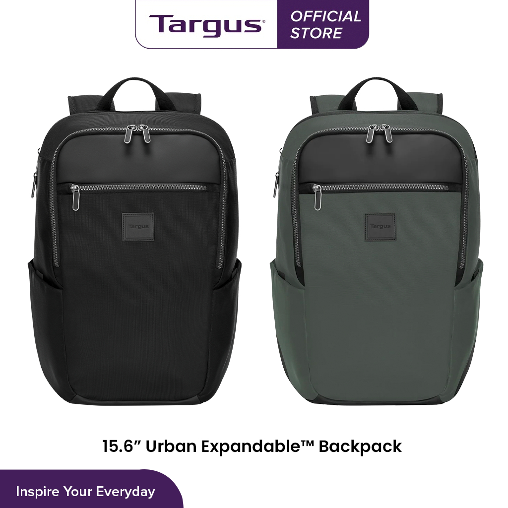 Targus 15.6" Urban Expandable Lightweight Backpack w/ Luggage Passthrough Trolley Strap