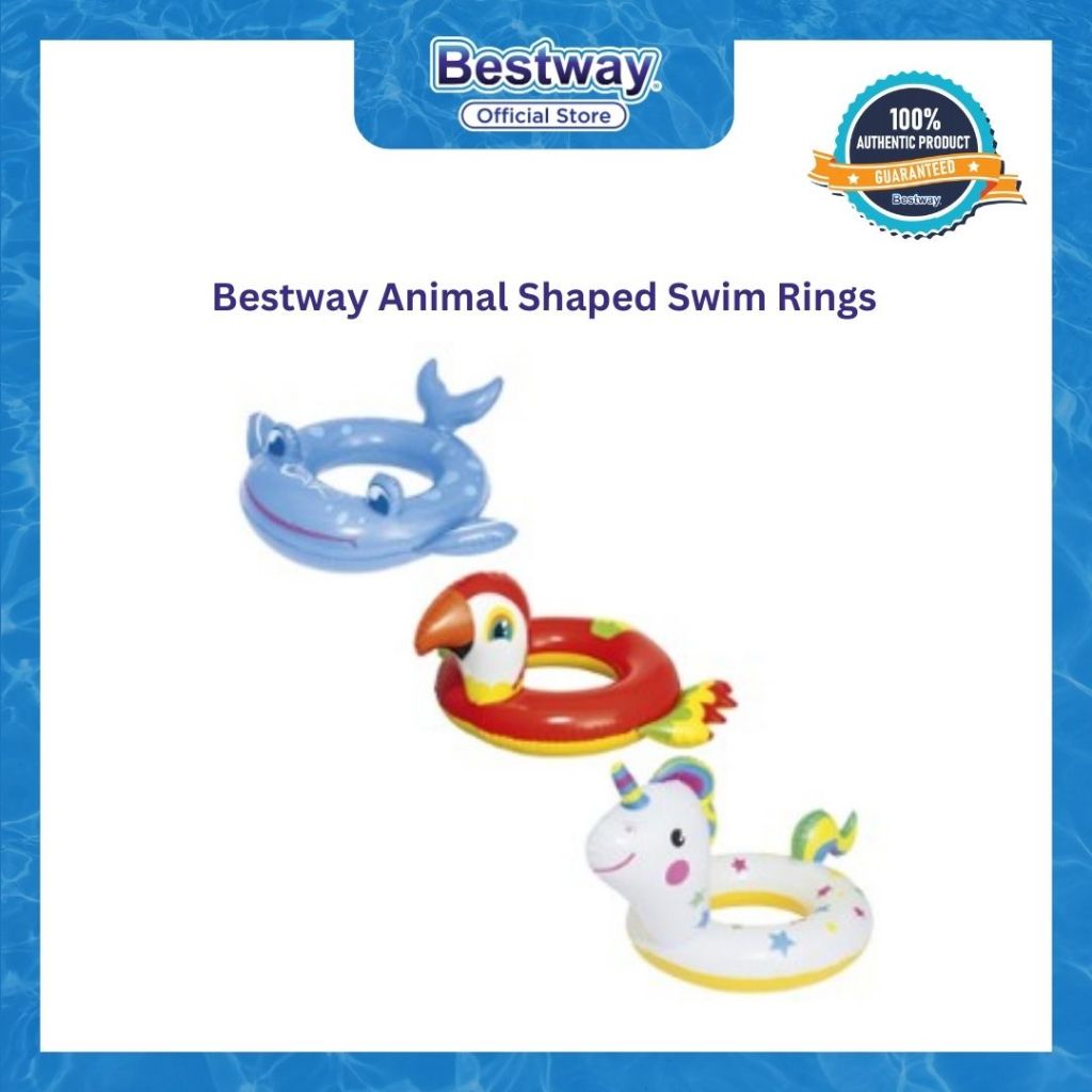 Bestway Animal Shaped Swim Rings | Shopee Philippines