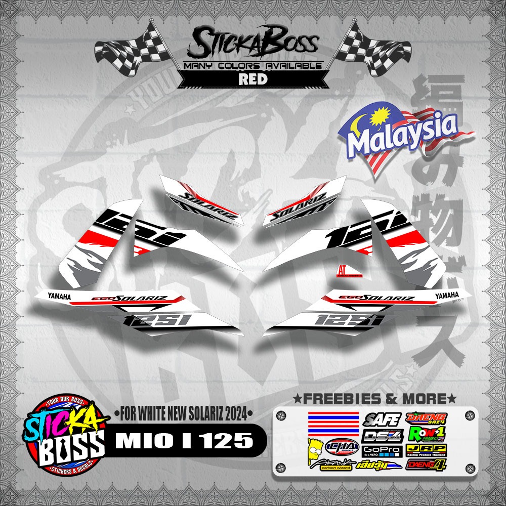 STICKER DECALS for MIO I 125 (MIIFOWHNESO20) By STICKABOSS (SOFIE ...