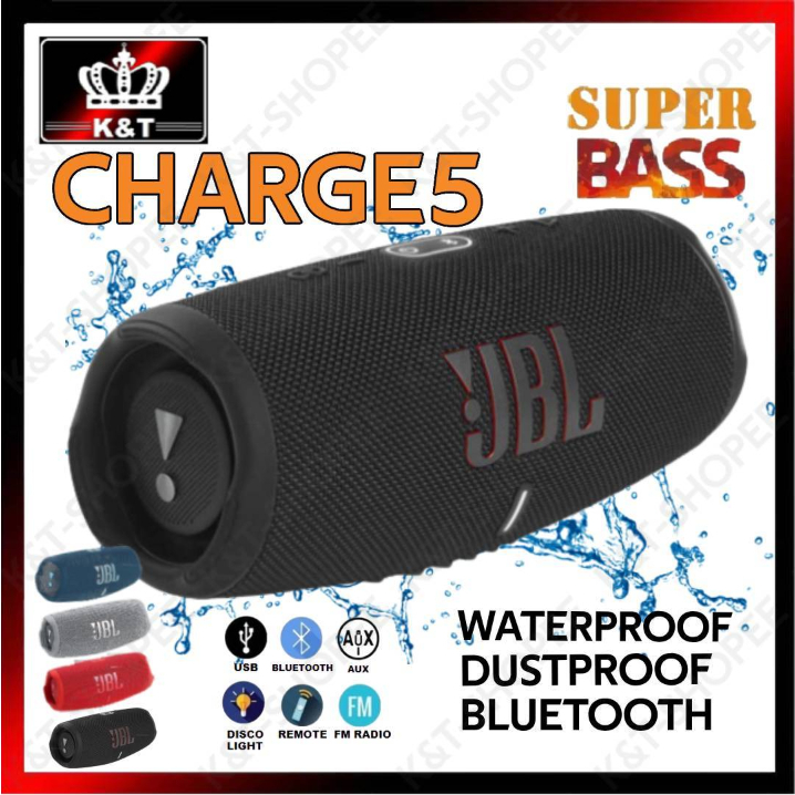 Charge 5 [good Quality] Bluetooth Portable Waterproof Wireless Speaker 