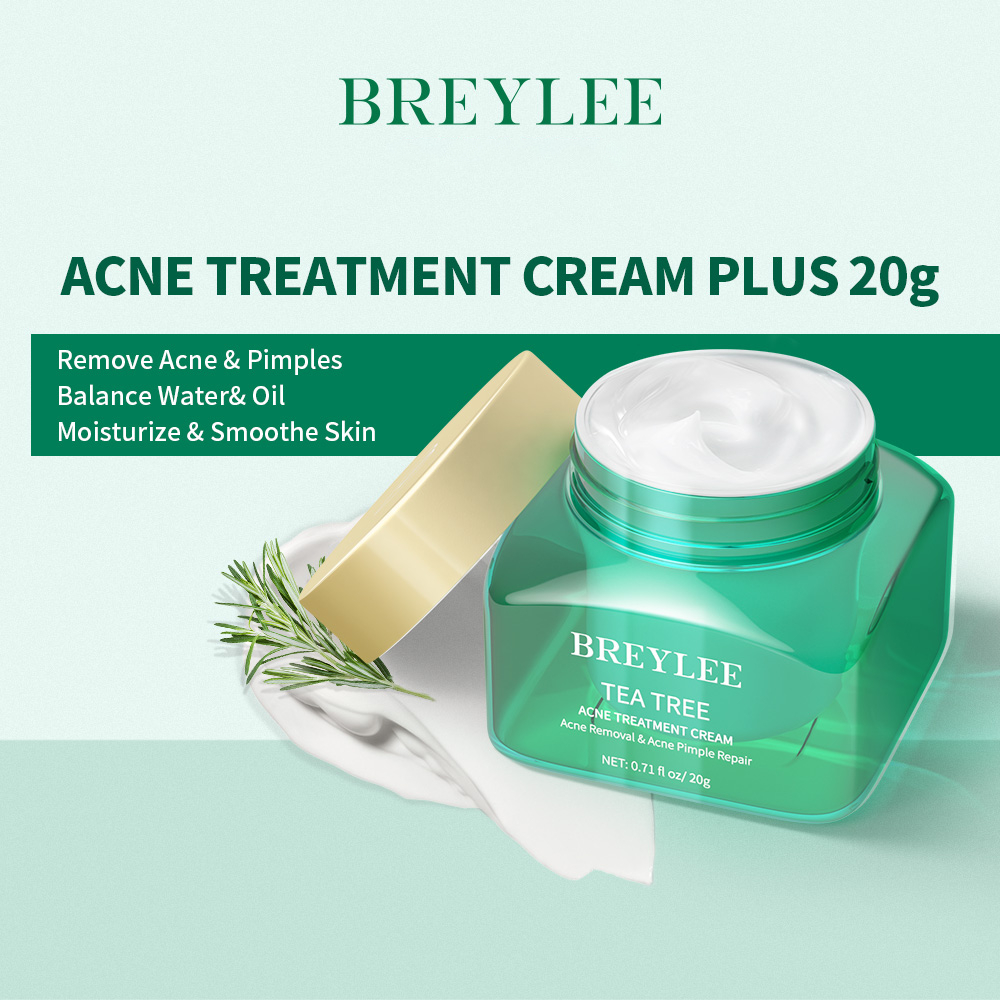 BREYLEE Tea Tree Acne Treatment Cream Remove Pimples Control Oil ...