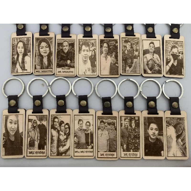 Customized Wooden Keychain (Laser Engraved) | Shopee Philippines