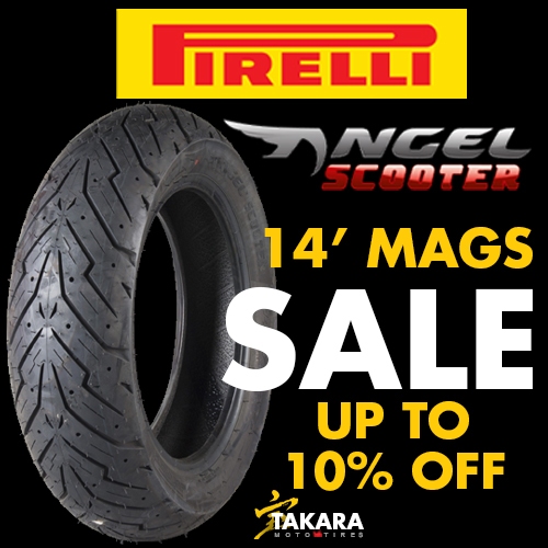PIRELLI TIRE ANGEL SCOOTER TIRES 14 15 by TAKARA TIRES