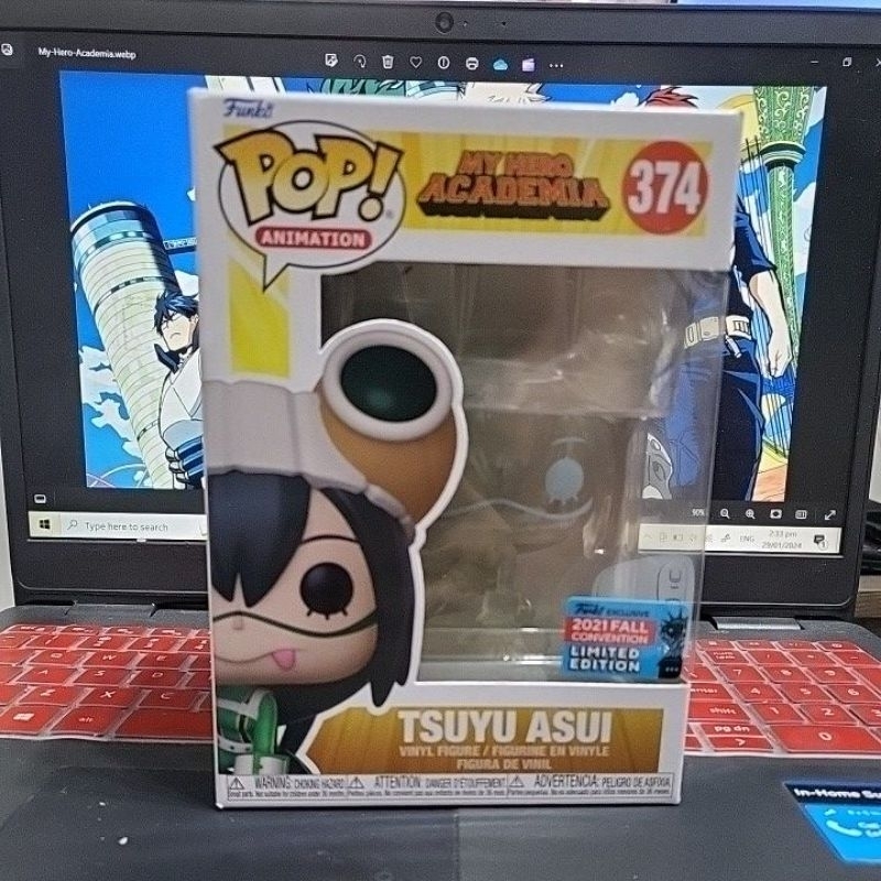 Funko Pop! My Hero Academia: 374 Tsuyu 2021 NY Fall Convention Limited ...