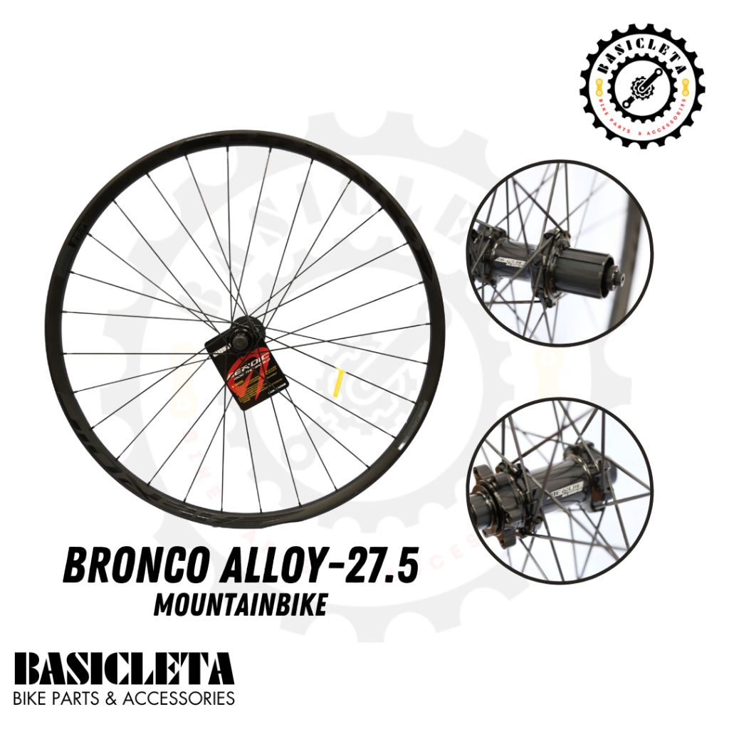 ALLOY RIMSET MTB RIMSET TUBELESS READY WHEEL SET PILLAR SPOKE DISC BRAKE RIMSET BRONCO 27.5 29ER