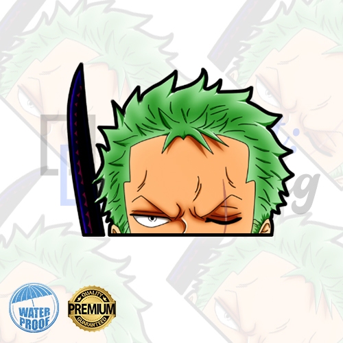 Roronoa Zoro Peeker (Premium Waterproof and Fade-resistant Stickers ...