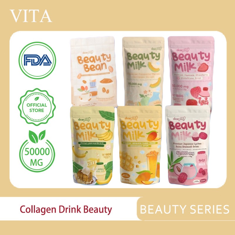 VITA Collagen Beauty Milk Premium Japanese Melon Collagen Drink Beauty