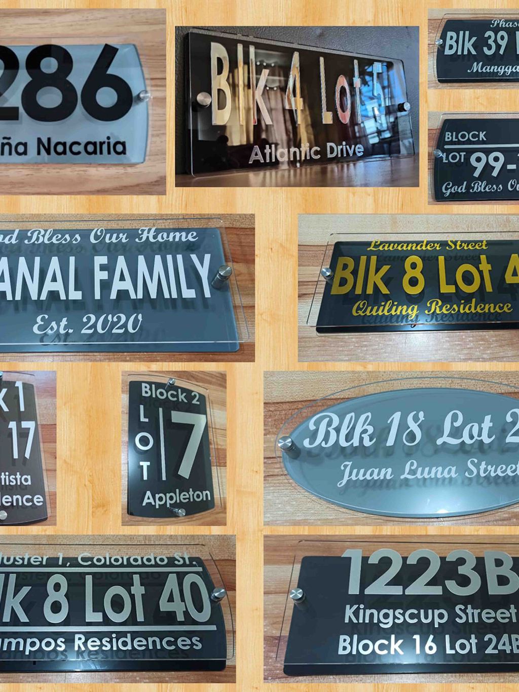 Modern House Address Plate House Door Number Decor Waterproof Street ...