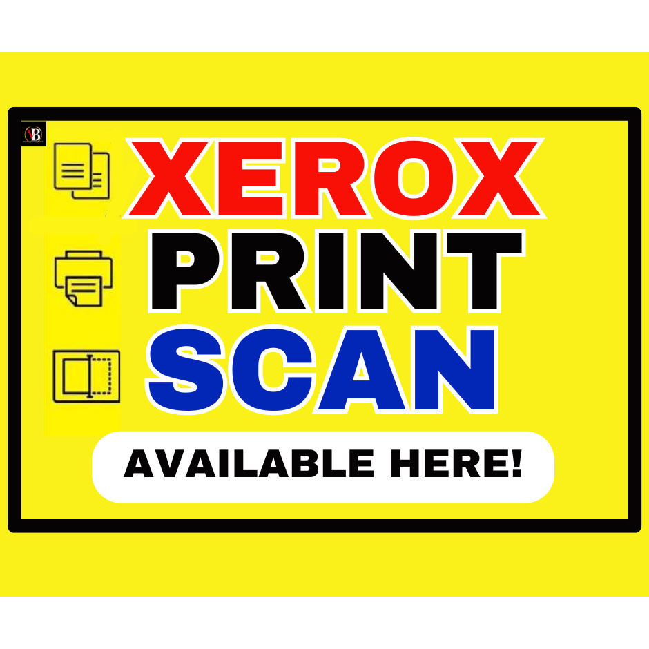 Laminated XEROX,PRINT,SCAN Signages A4 Size makapal 250mic glossy ...