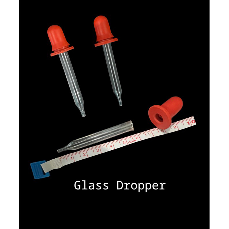 Glass Dropper with rubber top | Shopee Philippines