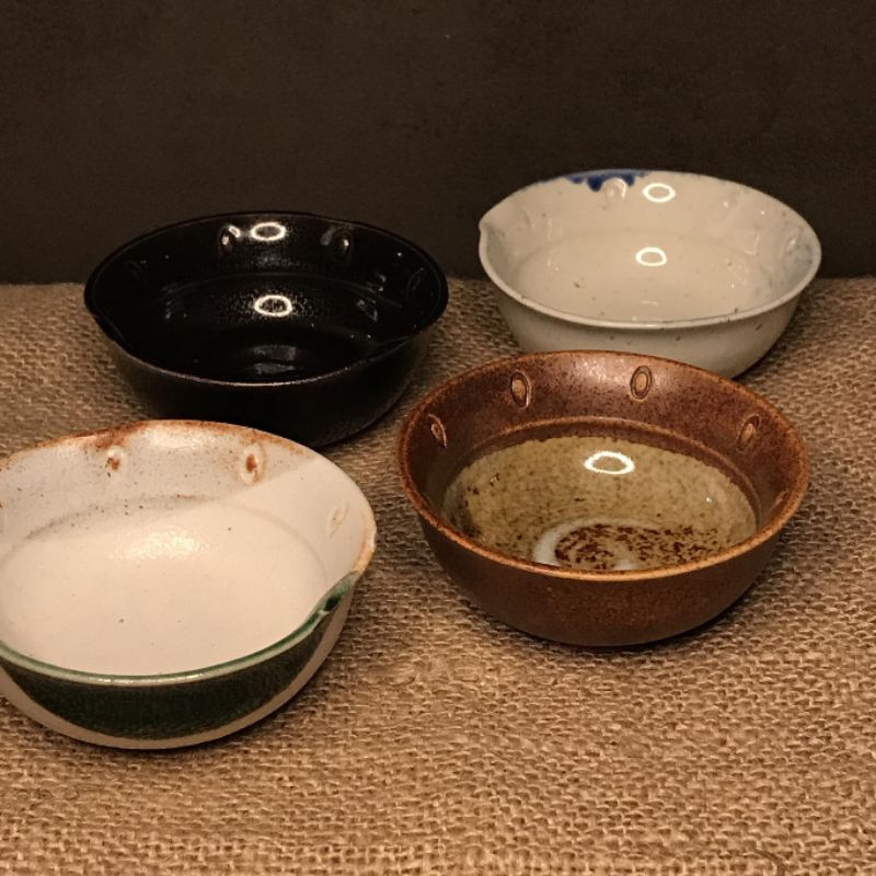 Stoneware Condiment Bowl Set (2 with flaw, refer to photos) | Shopee ...