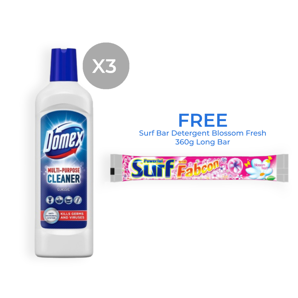 Domex Multipurpose Classic Antibacterial 250ml Bundle of 3 | Shopee ...