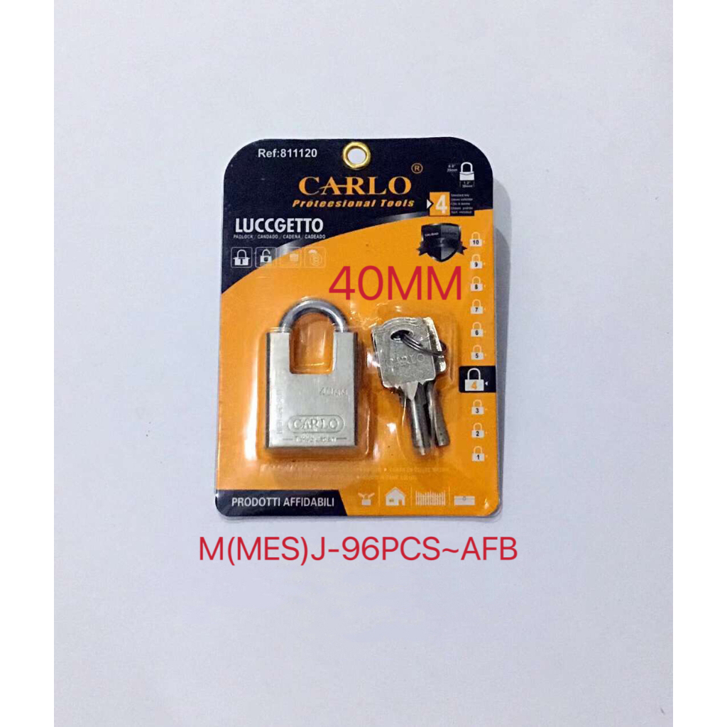 Carlo heavy duty padlock(40mm,50mm,60mm) | Shopee Philippines