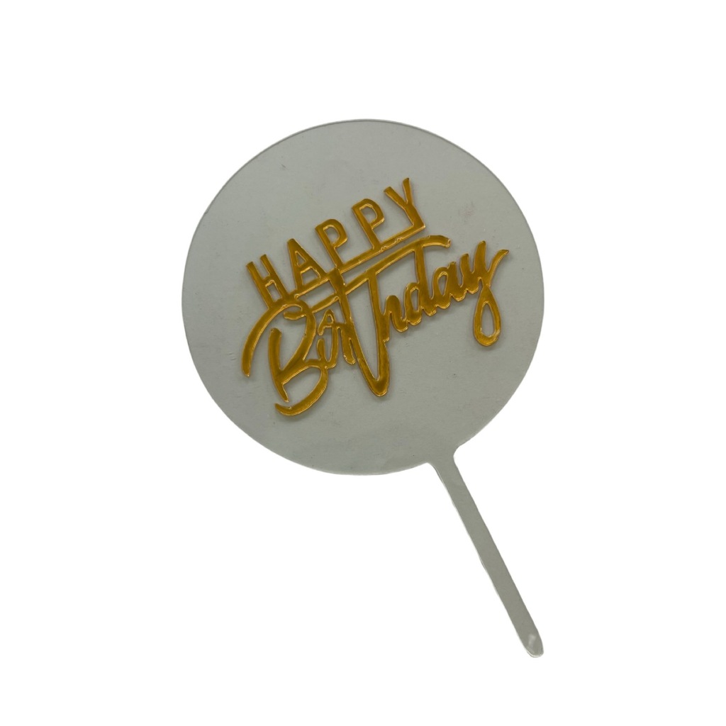 Happy Birthday Acrylic Cake Topper | Shopee Philippines