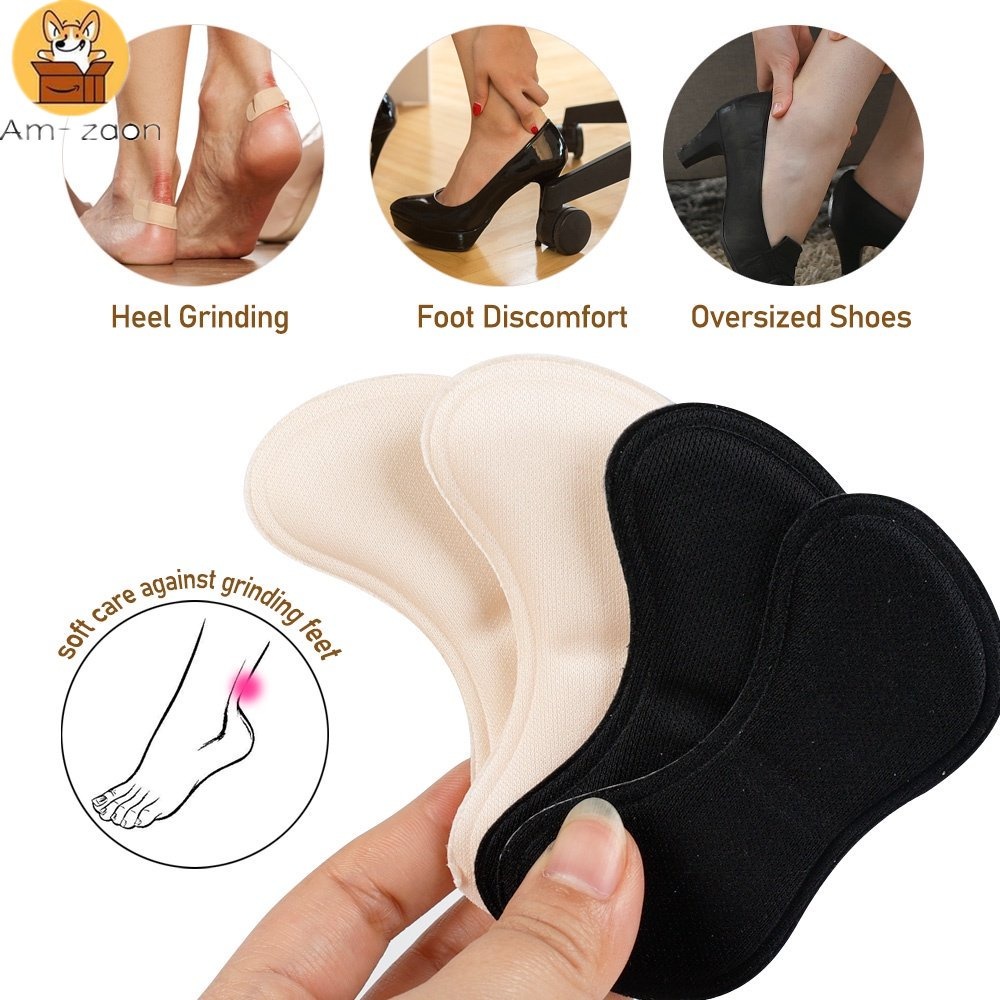 2pcs Soft Foam Insoles Heel Patch Pain Relief Anti-Abrasive Pad/Foot ...