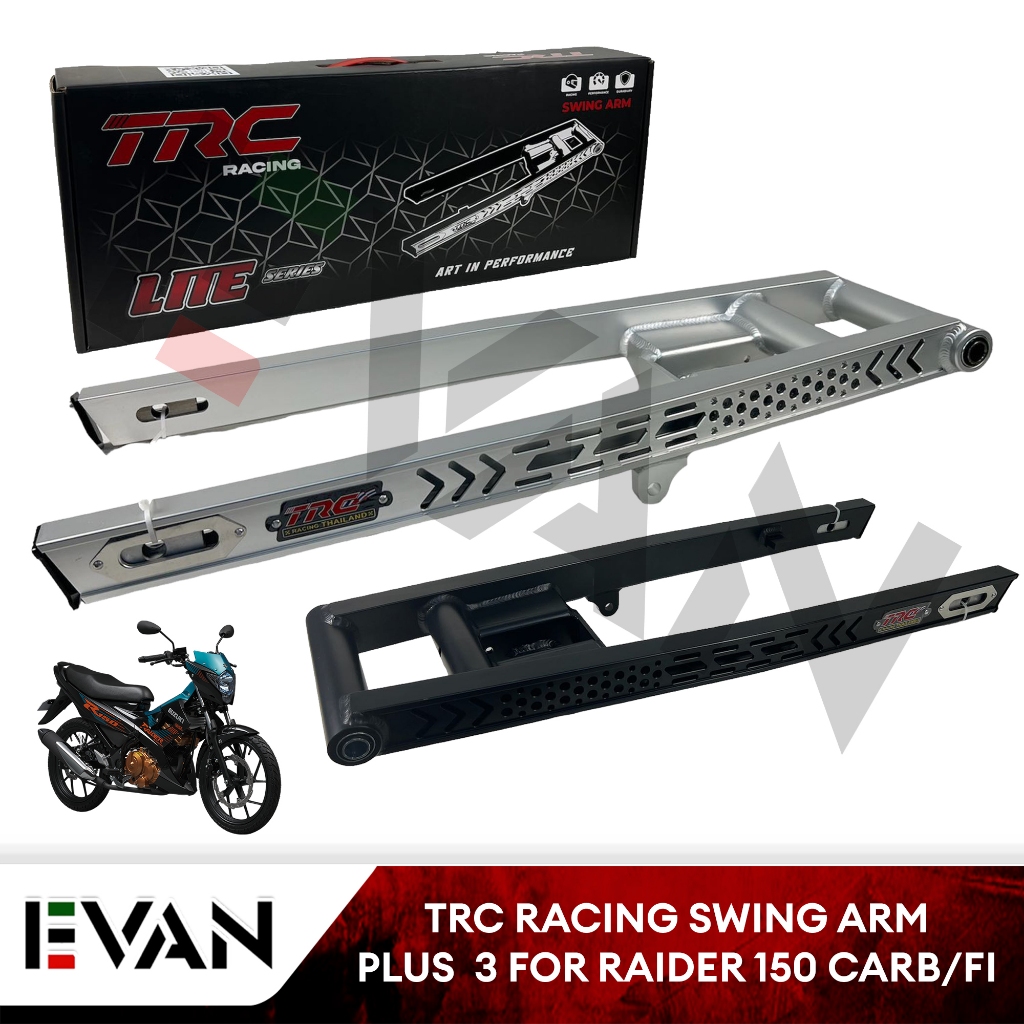 TRC SWING ARM PLUS 3 FOR RAIDER 150 CARB/FI FULL CNC