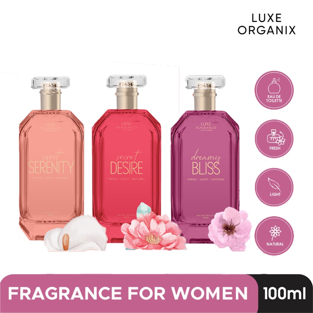 Luxe Fragrances by Luxe Organix Secret Desire/ Sweet Serenity/ Dreamy ...