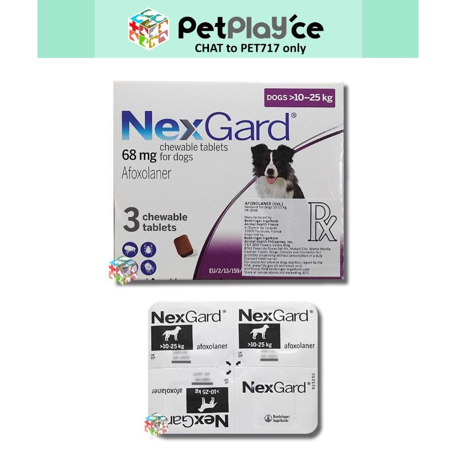 Nexgard Anti Tick & Flea With Sticker For Dogs By Bi Chewable Meds 