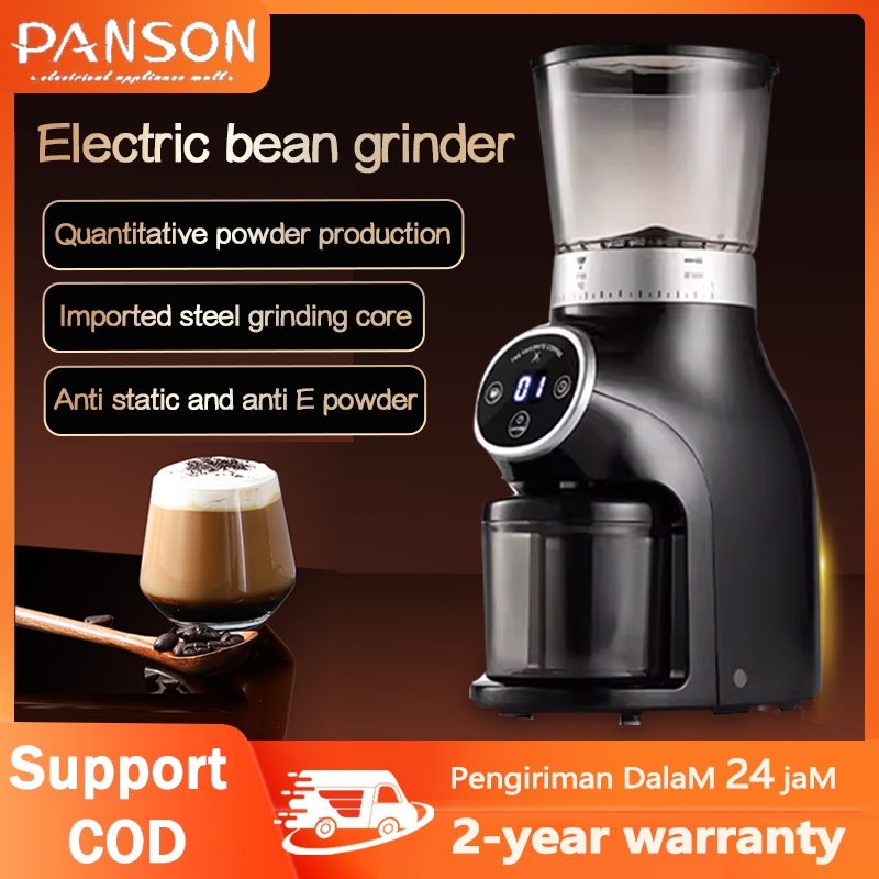 Electric coffee bean grinder Grinder Home timing hand punch Italian ...