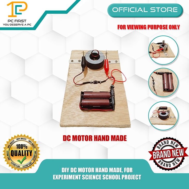 Pc First Diy Dc Motor Hand Made For Experiment Science School Project
