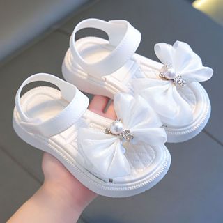 Children Sandals Soft Flat Shoes Fashion Comfortable Bow Soft Bottom  Waterproof Lightweight Baby Princess Sandals Toddler Tan Sandals Girls Flip  Flops Size 13 Kids 