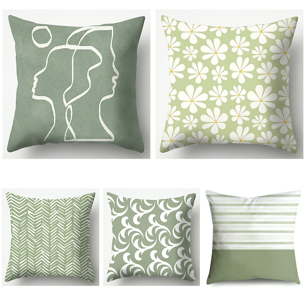 Mint green pillow cases best sale