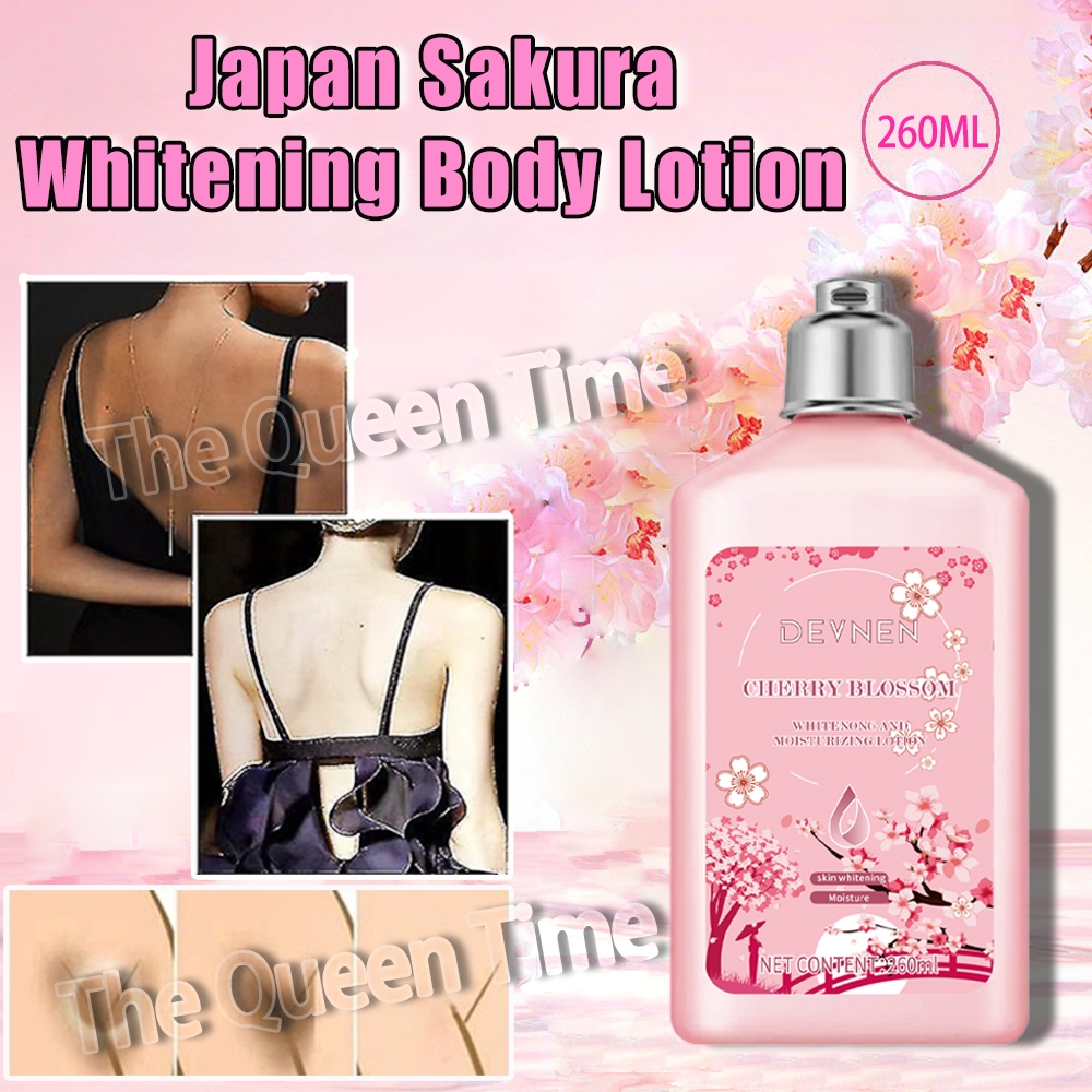 DEVNEN 260ML Japan Perfume Sakura Whitening Body Lotion