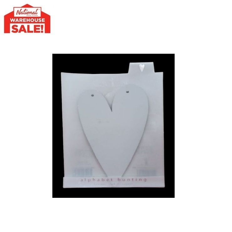 MERI MERI BANNER 80-HEART1 SILVER BUNTING HEART | Shopee Philippines