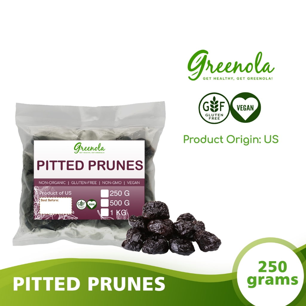 Greenola Pitted Prunes Wholesale 250g 500g 1kg Shopee Philippines