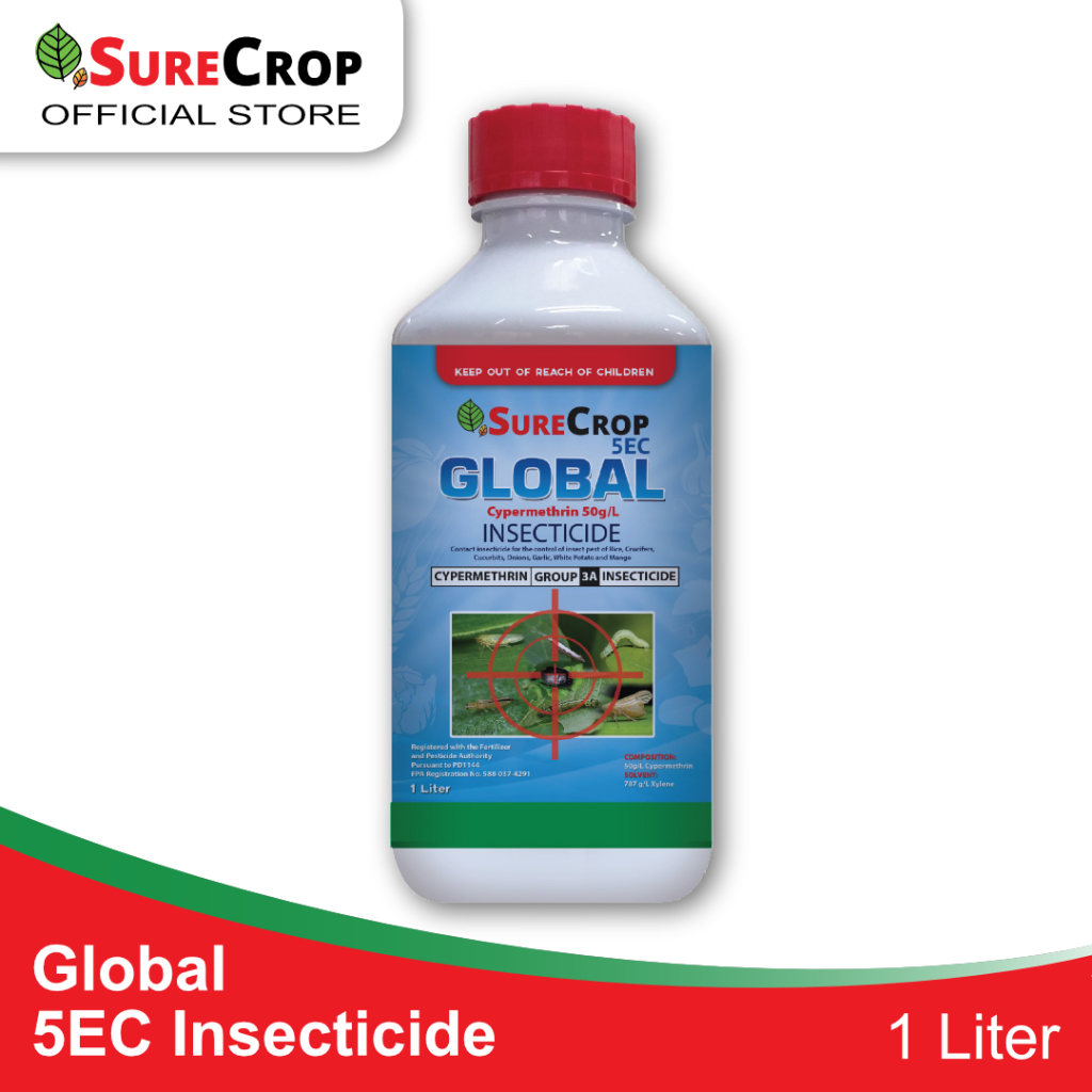 Global 5 EC Cypermethrin Insecticide, Sure Crop, 500mL or 1L | Shopee ...