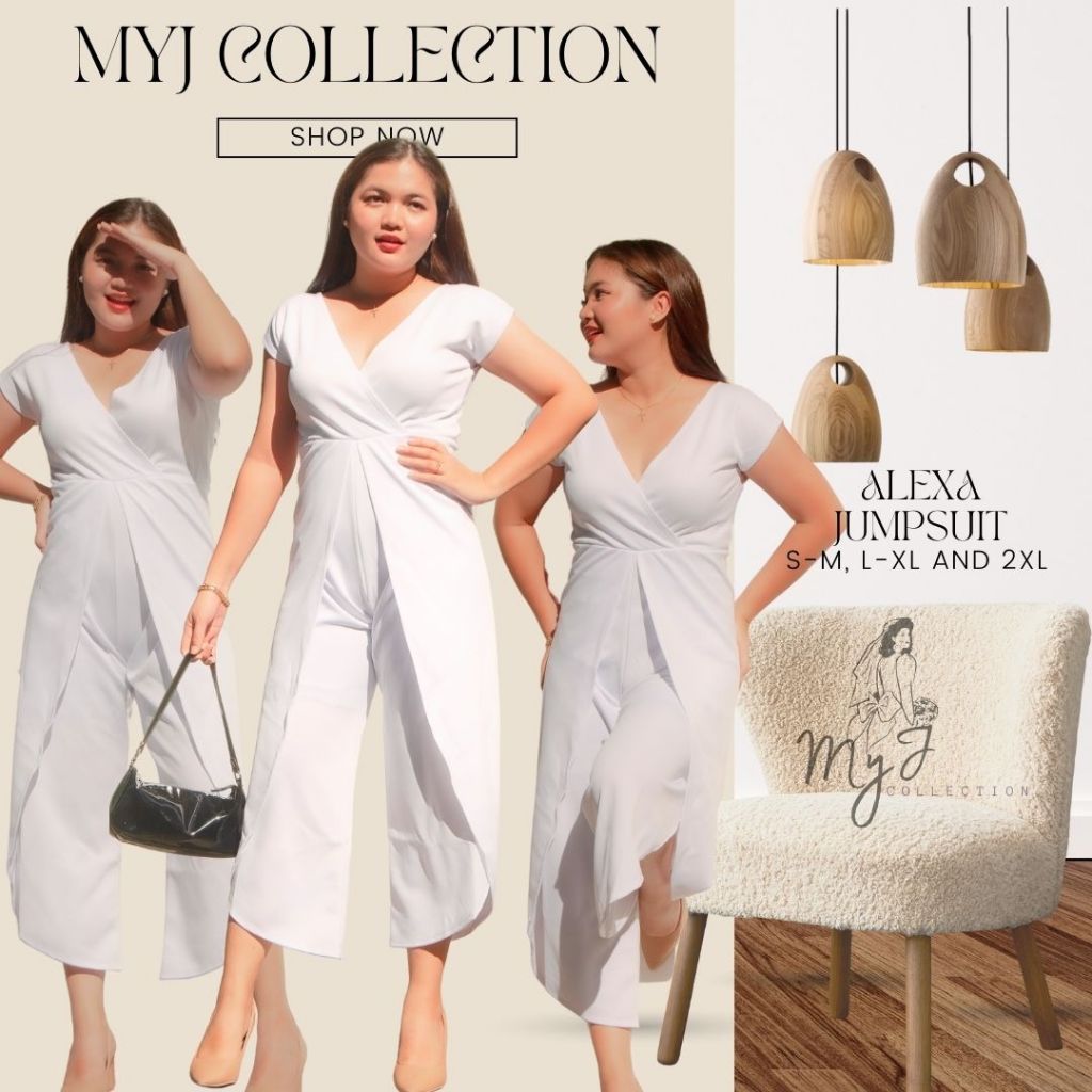 White Jumpsuit For Special occasion Shopee Philippines