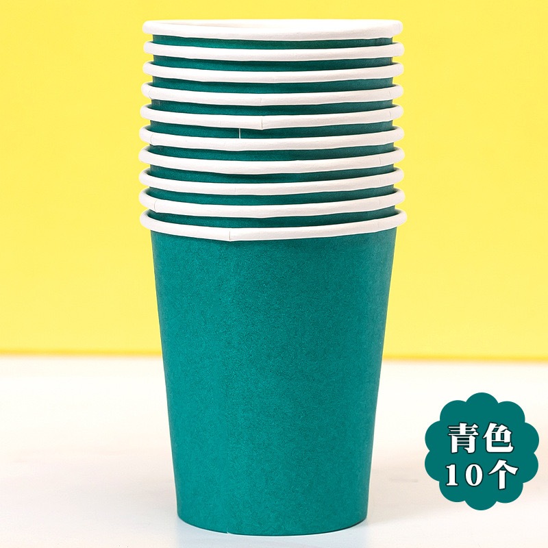 10PCS Paper Cup Disposable Cups Party Tableware 8oz Cups party needs ...