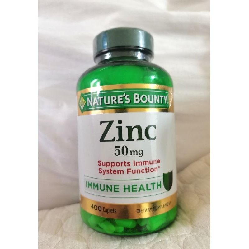 Nature's Bounty Zinc 50mg 400 Caplets Expiry 03/2025 Shopee Philippines