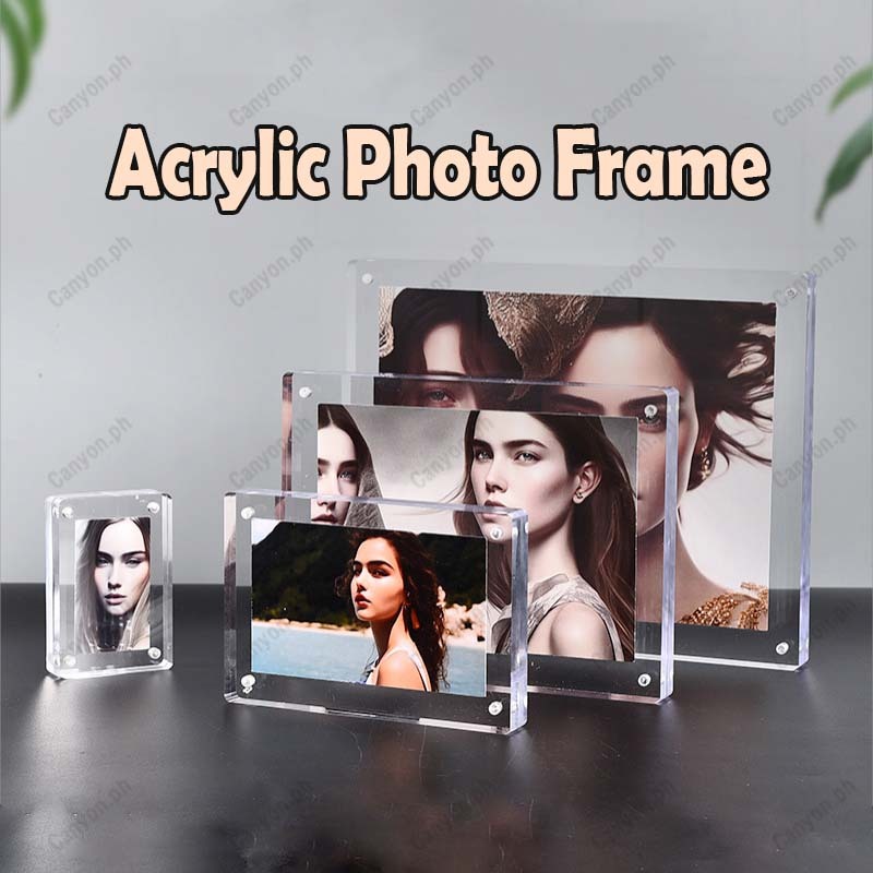 Clear Acrylic Photo Frame Photo Frames Magnetic Picture Photo Holder ...