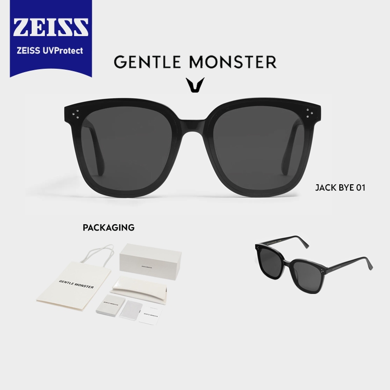 GENTLE MONSTER ZEISS LENZ JACK BYE 01 KOREAN SUNGLASSES UNISEX COMPLETE W/ BOX, POUCH & PAPER