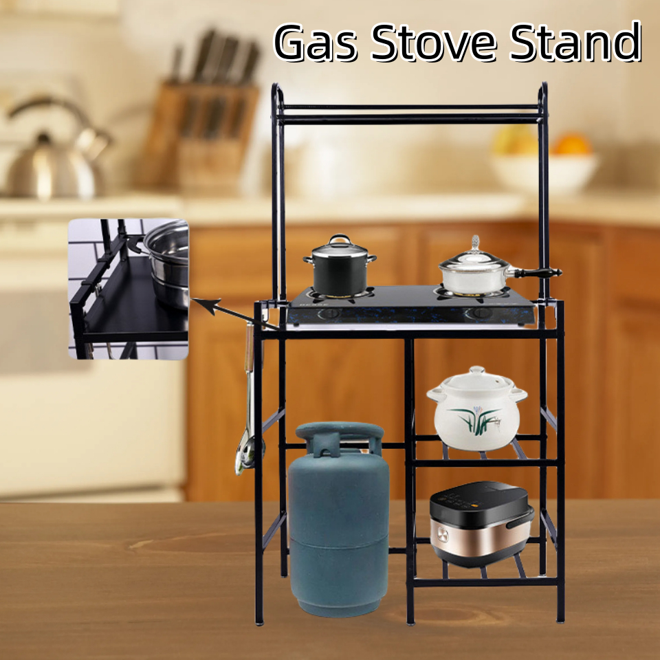 Gas Stove Stand Rack Kitchen Heavy Duty Organizer Stainless | Shopee ...