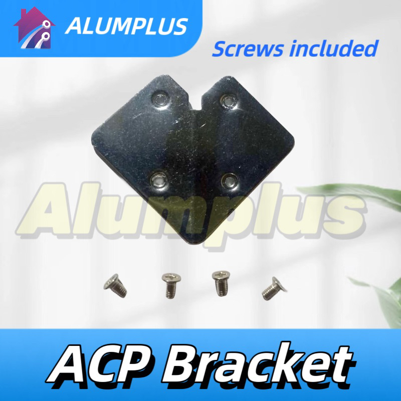 ACP CORNER BRACKET 4pcs/set with 16pcs screw | Shopee Philippines