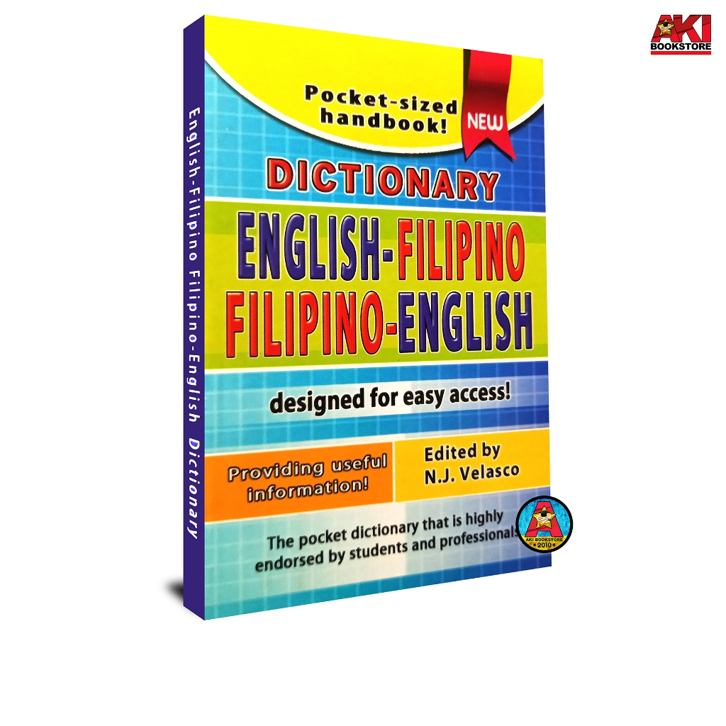 AUTHENTIC English Filipino Filipino English Dictionary Designed for ...