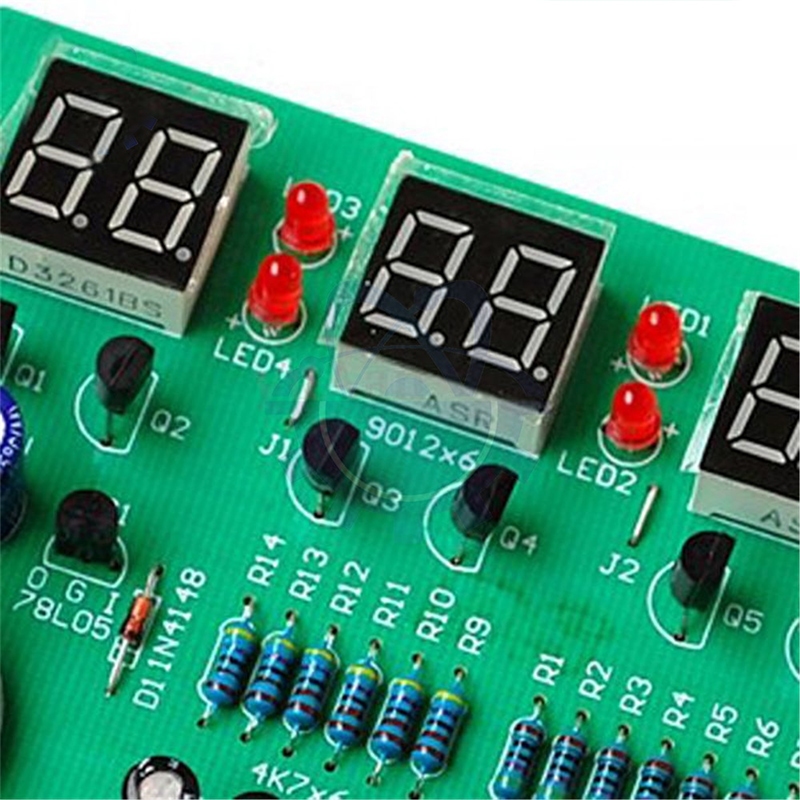 AT89C2051 6 Bits Digital Clock Kits Electronic Clock Electronic ...