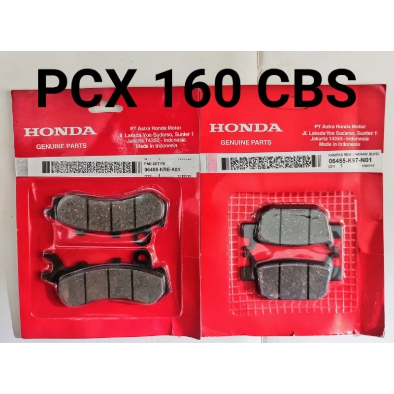 HONDA PCX 160 CBS BRAKE (PAD/SHOE) SET GENUIN Shopee Philippines