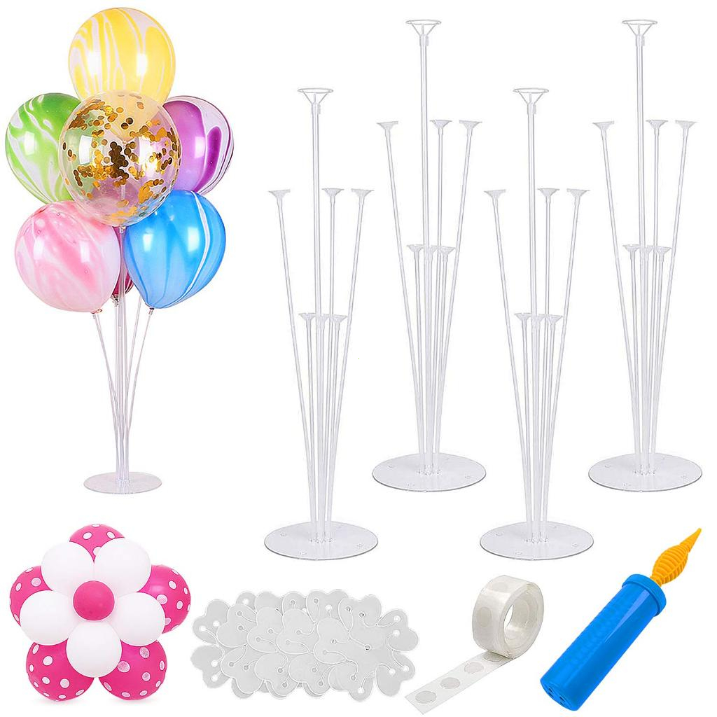 Balloon Holder Kit Balloons Stand Column Stick with Base Assorted Party ...